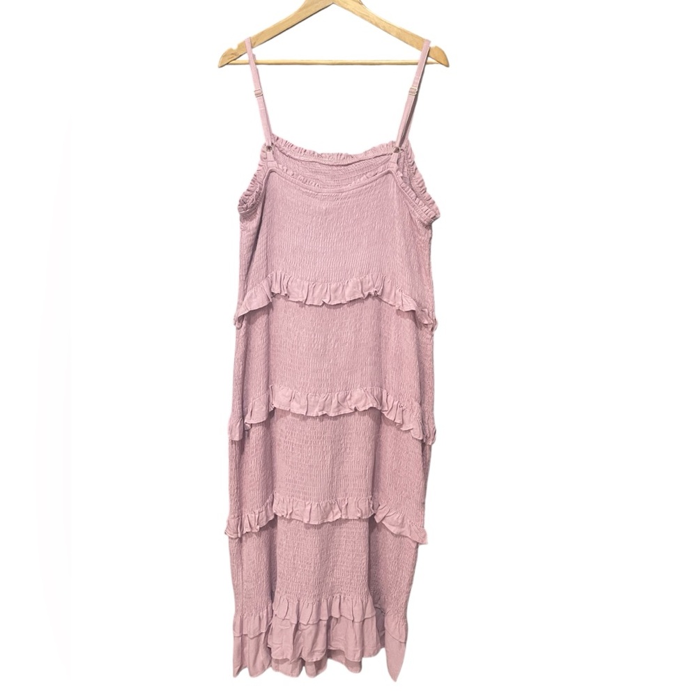 Ava & Viv Women's Smocked‎ Ruffle Midi Tank Sundress - Picture 5 of 5